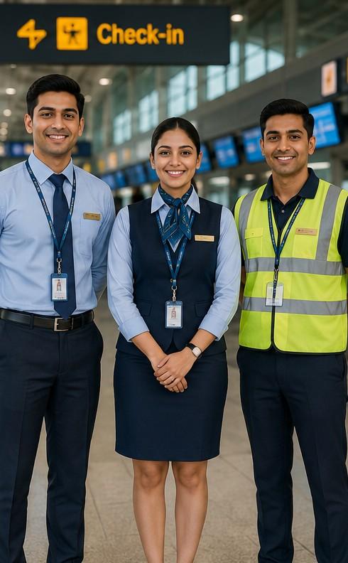 Airport Ground Staff Uniforms by Navjeevan FourFold